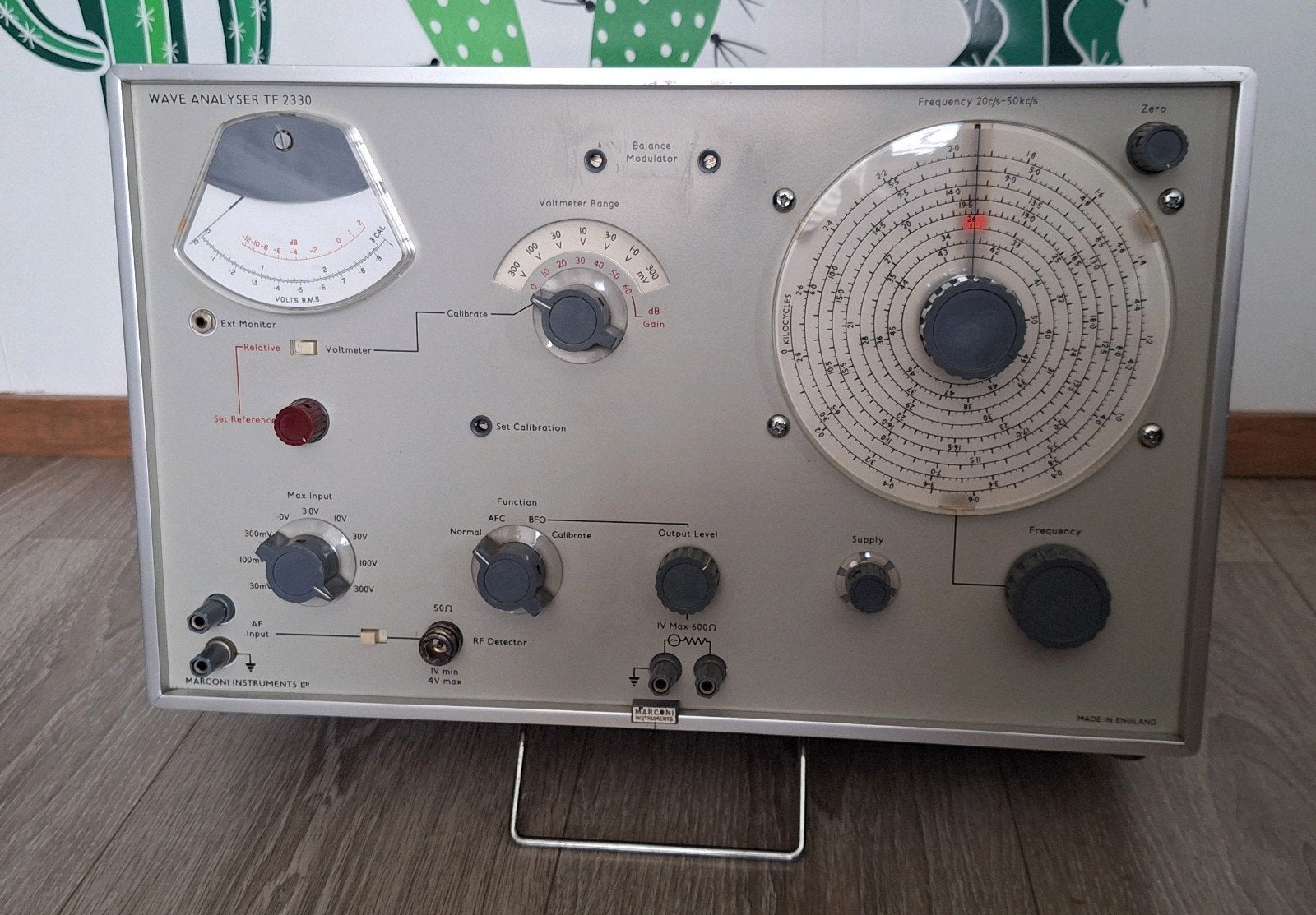 'Marconi TF 2330 Wave Analyser Vintage 1967 Audio Ultrasonic, Ophalen of Verzenden