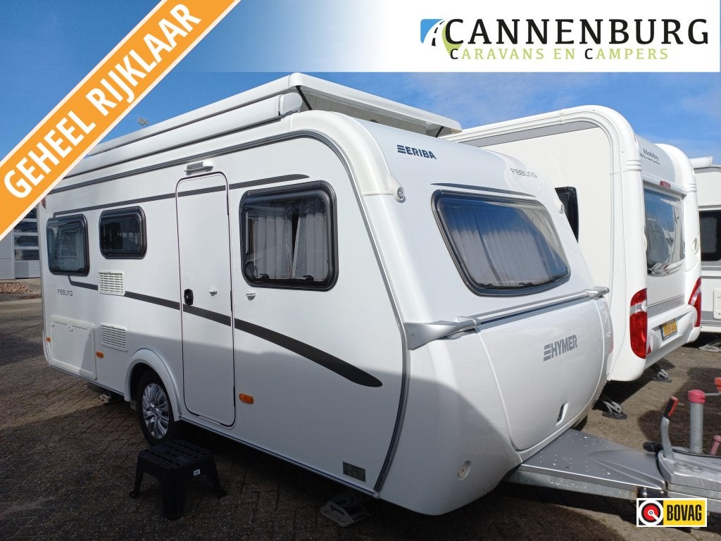 Eriba Feeling 425 cassette-mover-hordeur, Caravans en Kamperen, Schokbreker, Bedrijf, Treinzit, 4 tot 5 meter