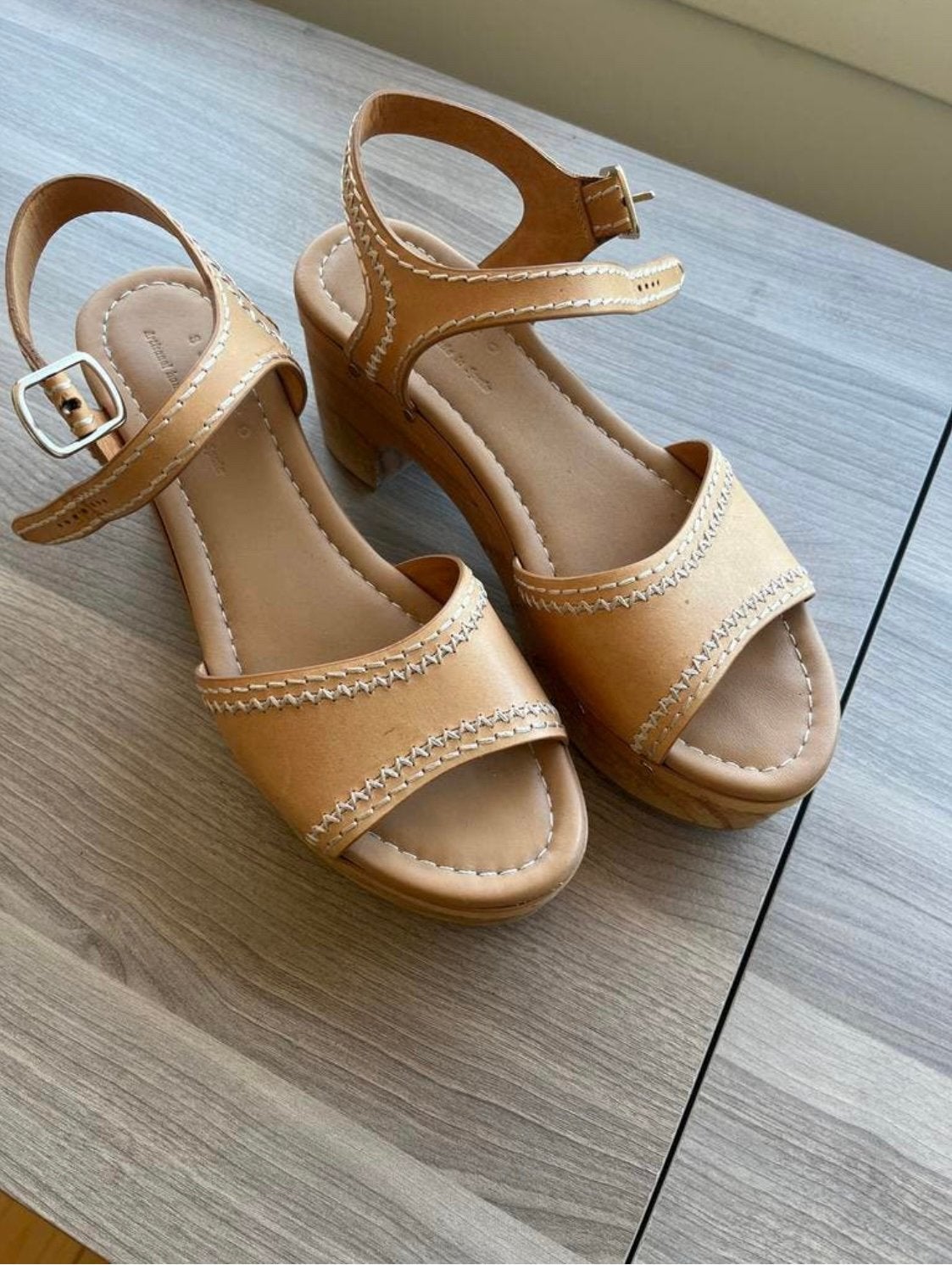 Sandro Paris Leren Sandalen 37 - Handgemaakt, Ophalen of Verzenden