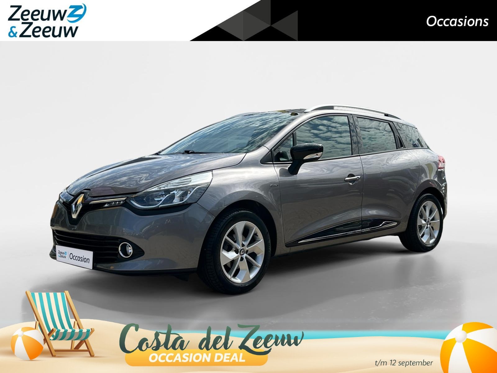 Renault Clio Estate 0.9 TCe Night&Day | Parkeersensoren | Ap, Stof, Gebruikt, 580 kg, 49 €/maand