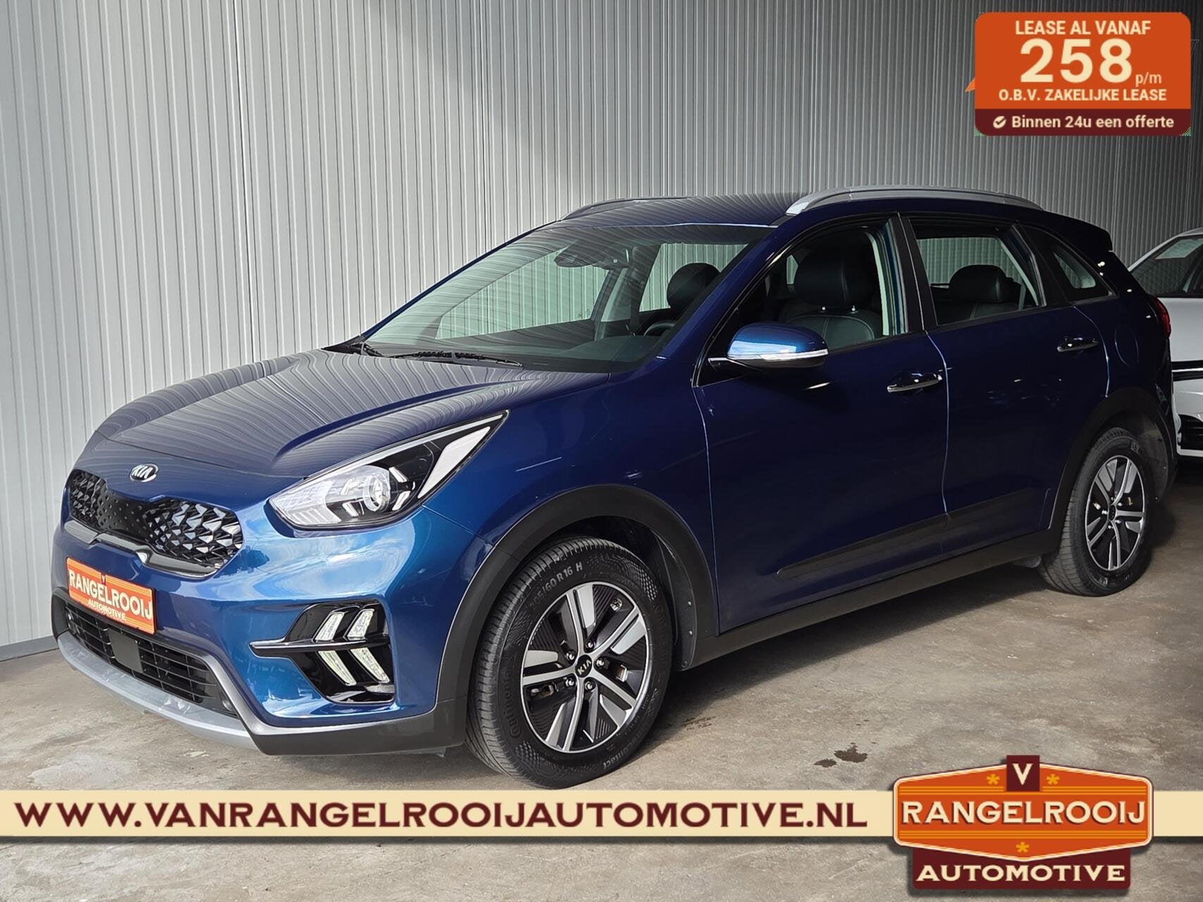 Kia Niro 1.6 GDi Hybrid DynamicLine, ACC, camera, carplay, l, Gebruikt, Euro 6, Blauw, Origineel Nederlands