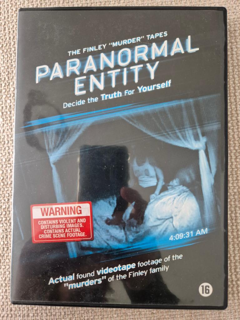 Paranormal Entity DVD - Spookachtige Found Footage Horror, Vanaf 16 jaar, Ophalen of Verzenden, Zo goed als nieuw, Spoken en Geesten