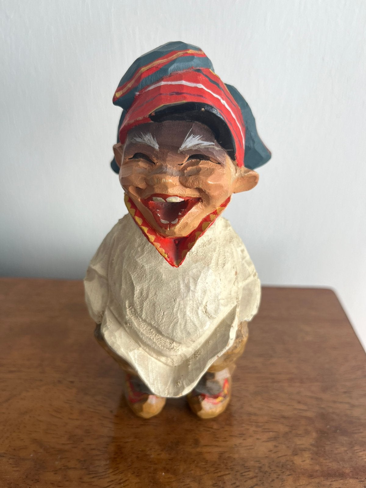 Henning mannetje van hout, handgemaakt, Antiek en Kunst, Kunst | Beelden en Houtsnijwerken, Houtsnijwerk, Minder dan 20 cm, Ophalen of Verzenden