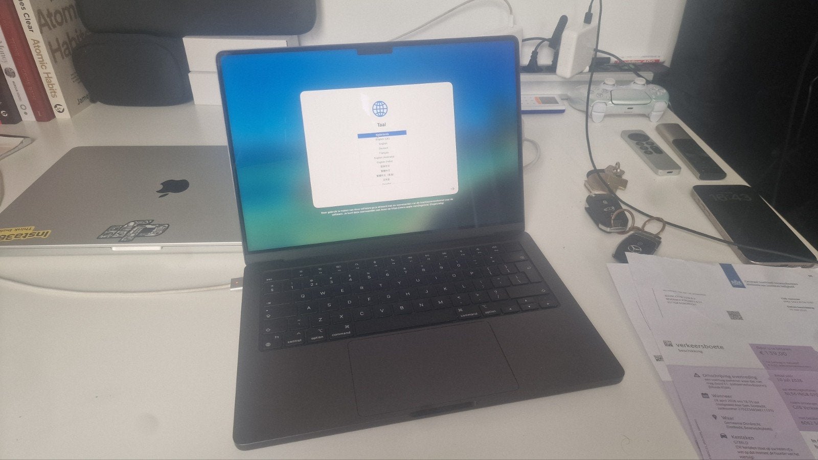 MacBook Pro M3 Pro 18 GB RAM, 106 laadcycli) Zo goed als nie, Computers en Software, Ophalen of Verzenden