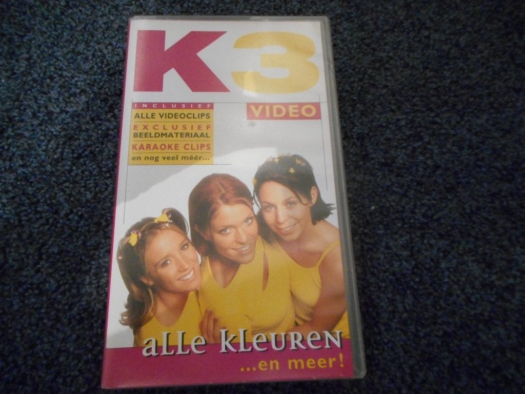 K3 ALLE KLEUREN! Mooie Muziek Speelfilm Op VIDEO!, Alle leeftijden, Verzenden, Zo goed als nieuw, Overige typen