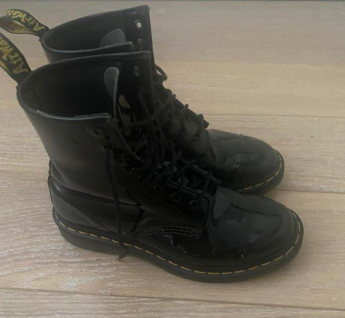 Dr. Martens boots maat 39, zwart, in mooie staat, Zwart, Lage of Enkellaarzen, Ophalen of Verzenden, Dr. Martens