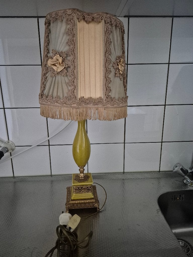 Prachtige, klassieke tafellamp/schemerlamp/sfeerlamp, Ophalen, Gebruikt, Overige merken, Meerkleurig