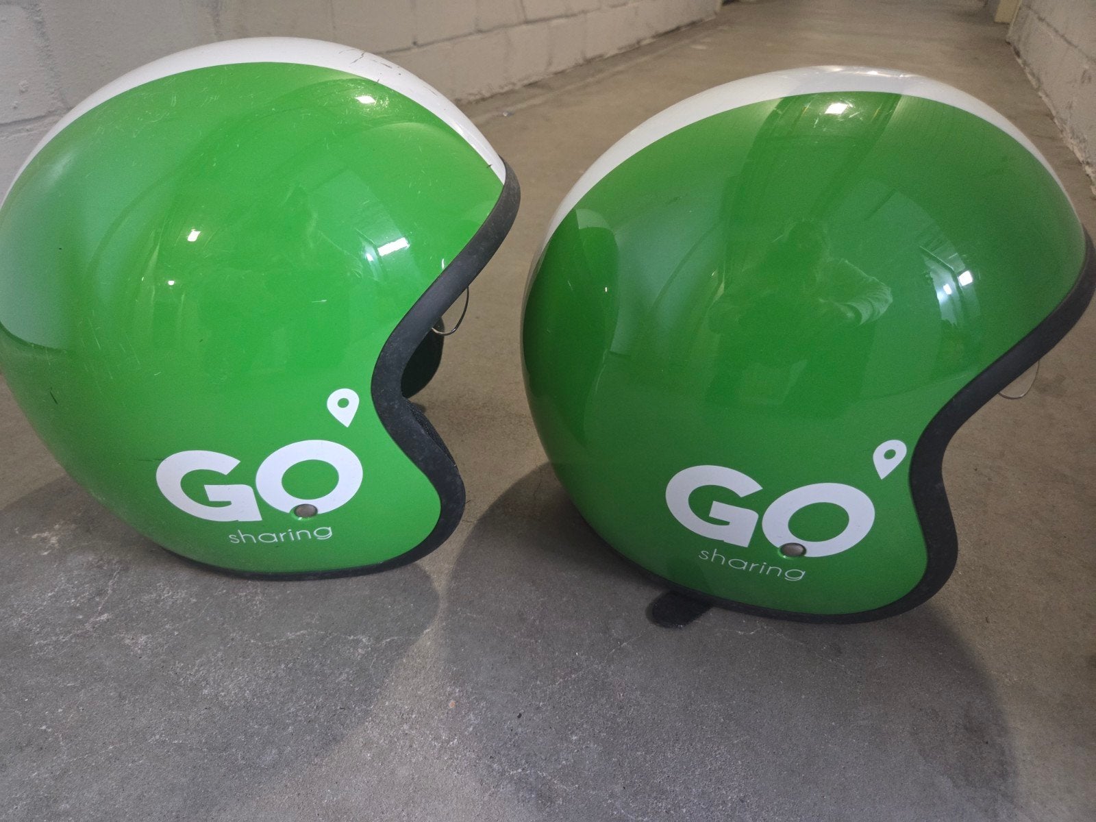 Go Sharing Helmen - Set van 2, Ophalen of Verzenden, Gebruikt, Extra large of groter, Go Sharing