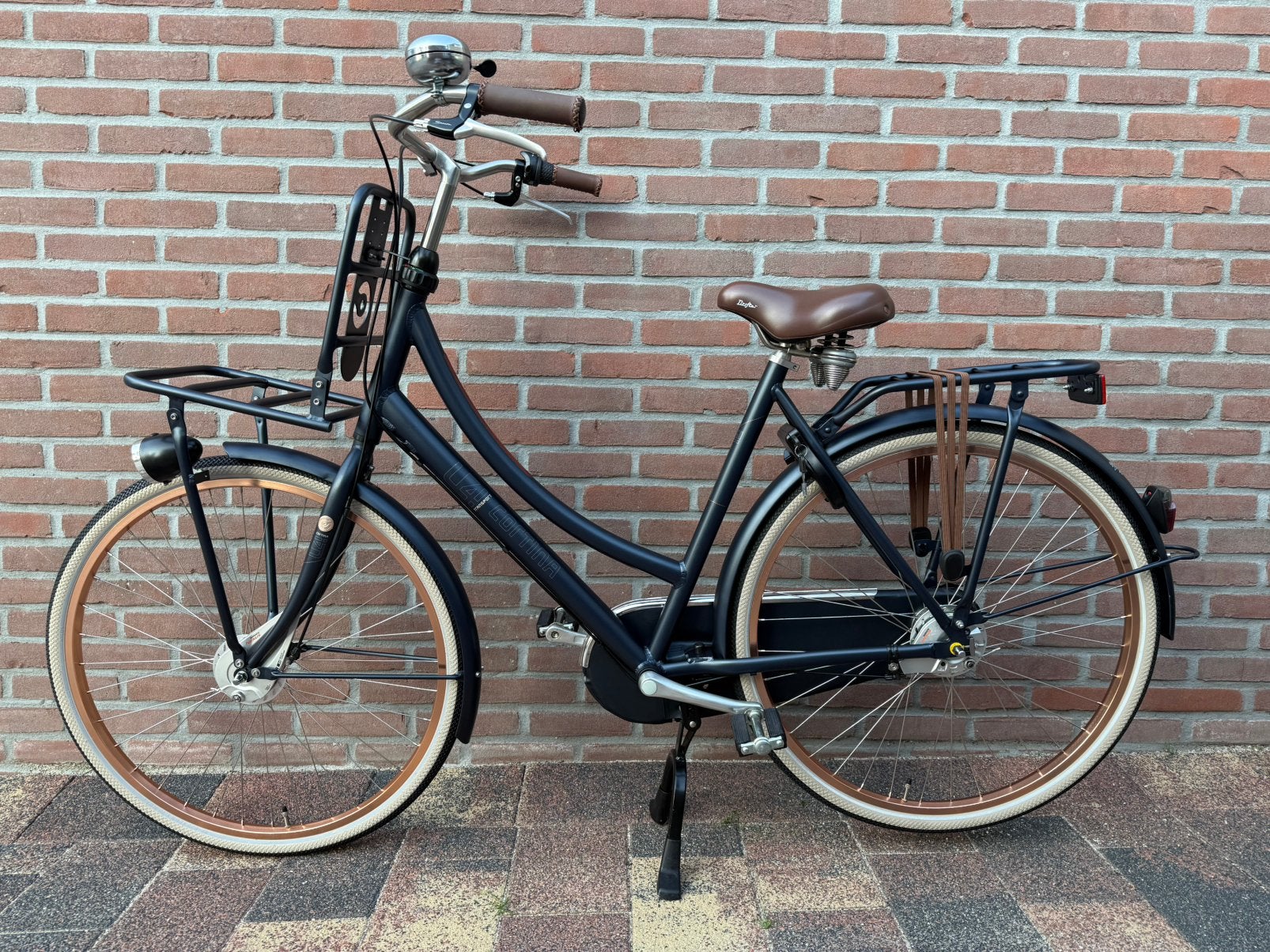 Cortina u4 damesfiets 28 inch 3 v, Versnellingen, 56 cm of meer, Zo goed als nieuw, Trommelrem