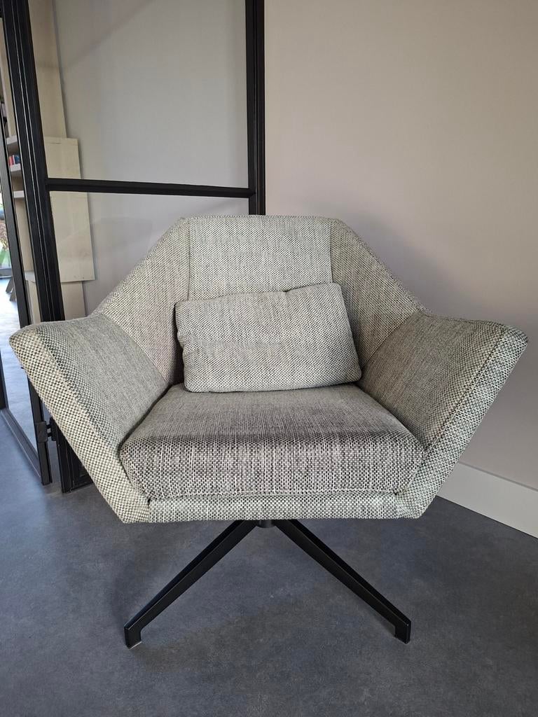 Grijze zuiver stoel, Huis en Inrichting, Stoelen, Ophalen, Gebruikt, Grijs, Eén