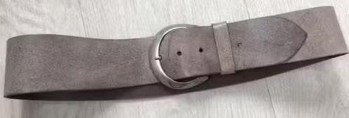 Bruin leren riem 105 cm lang, Echt leder, Heupriem, Ophalen of Verzenden, Zo goed als nieuw