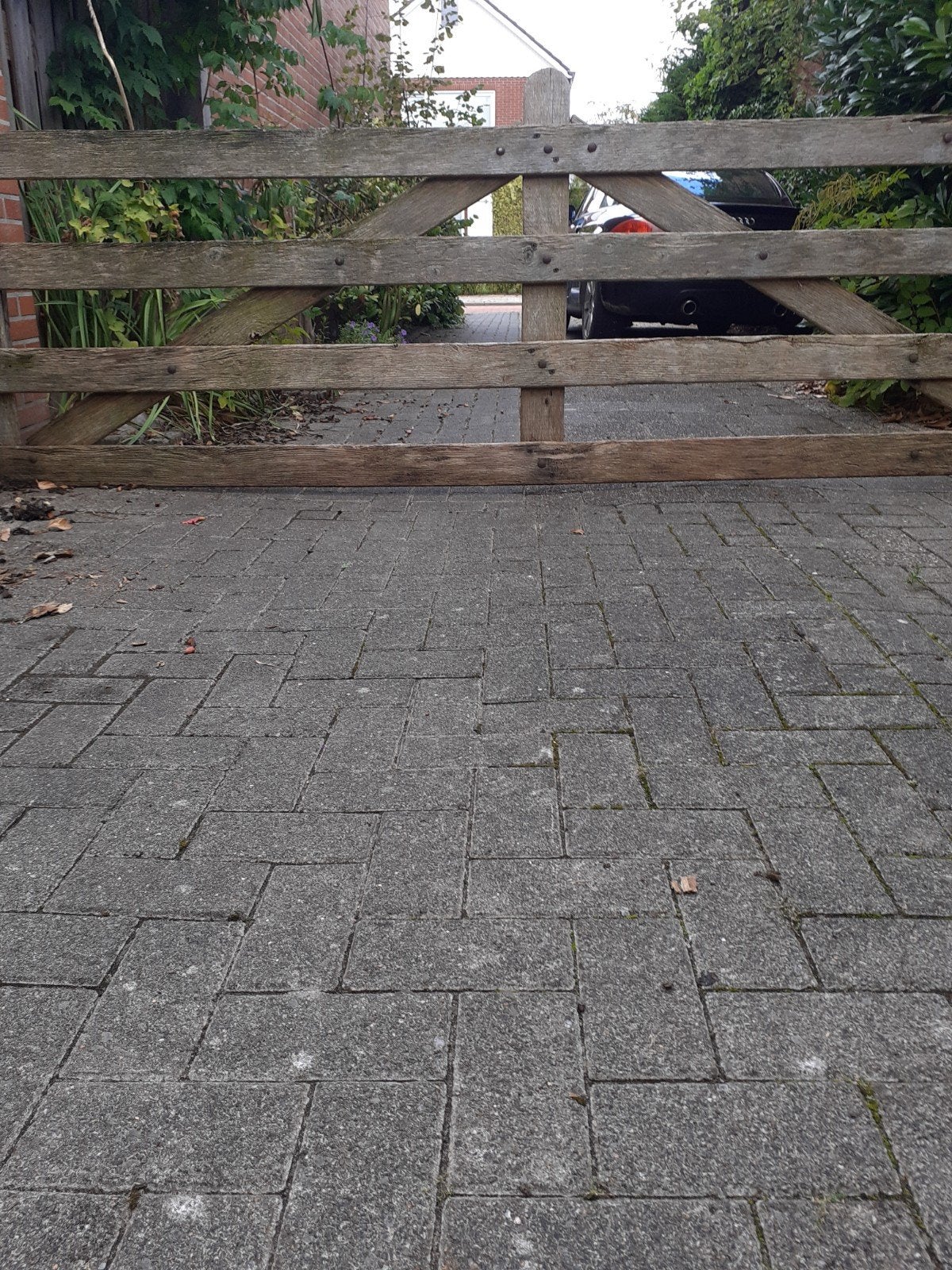 Oud eiken landhek., Ophalen of Verzenden, Hout, Terrastegels