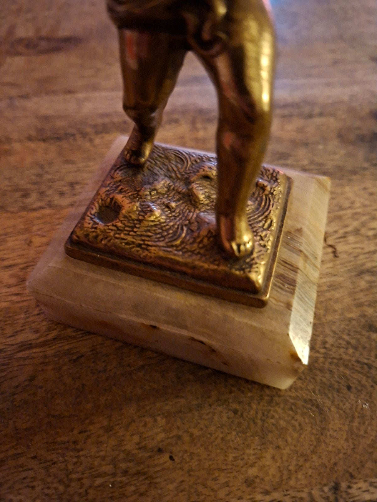 Antieke Bronzen Engel met Zakhorloge - Uniek Decorstuk, Ophalen