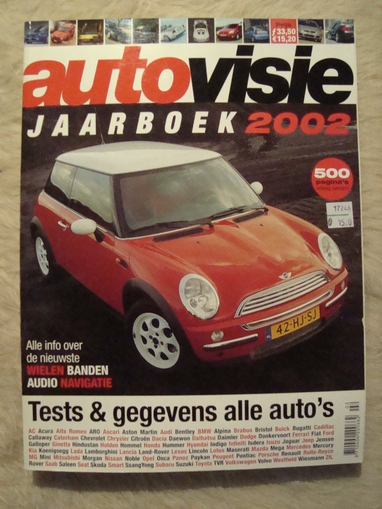 Autovisie jaarboek 2002 860, Ophalen of Verzenden, Nieuw, Algemeen