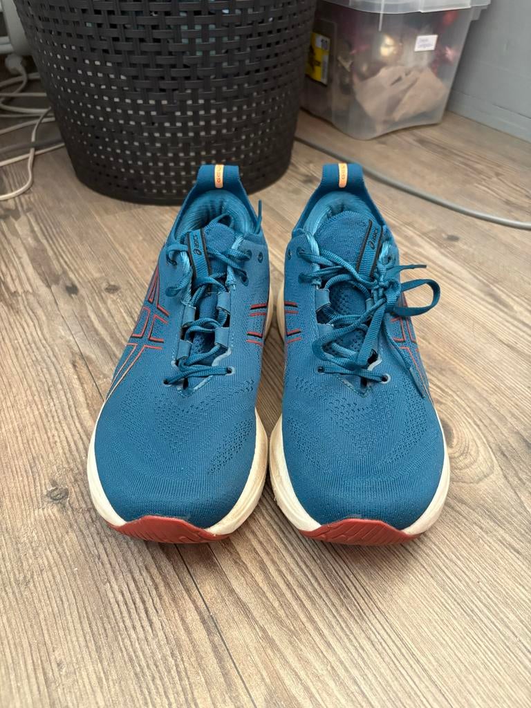 ASICS Gel-Nimbus 25 Hardloopschoenen - Blauw Unisex, Kleding | Dames, Schoenen, Ophalen of Verzenden, Zo goed als nieuw, Blauw