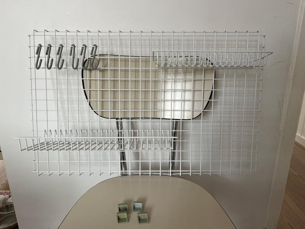 Wandrek wit metaal Tomado | Metaltex, Huis en Inrichting, Ophalen, Gebruikt