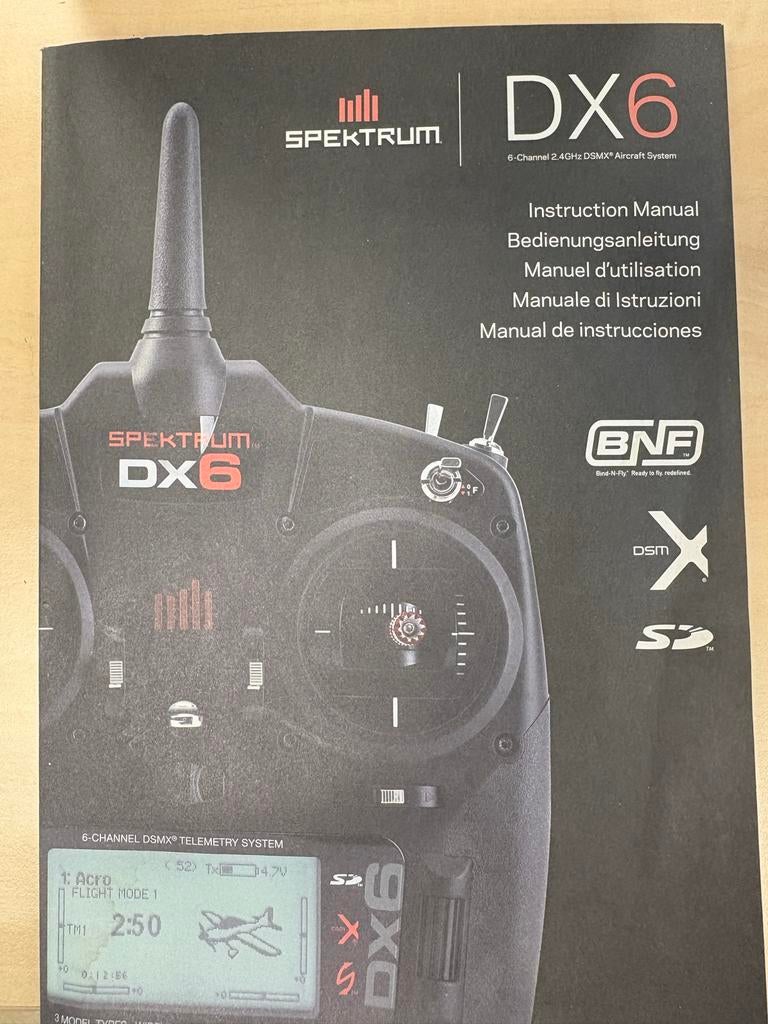 Spektrum DX6 zender voor RC helikopter - Zeer weinig gebruik, Hobby en Vrije tijd, Modelbouw | Radiografisch | Helikopters en Quadcopters