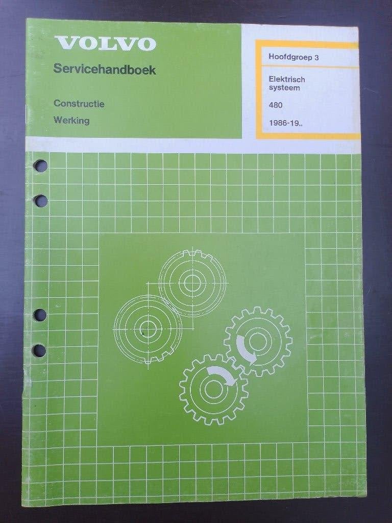 Volvo 480 dealer werkplaatsboek Elektrische installatie, Ophalen of Verzenden, Gelezen, Volvo