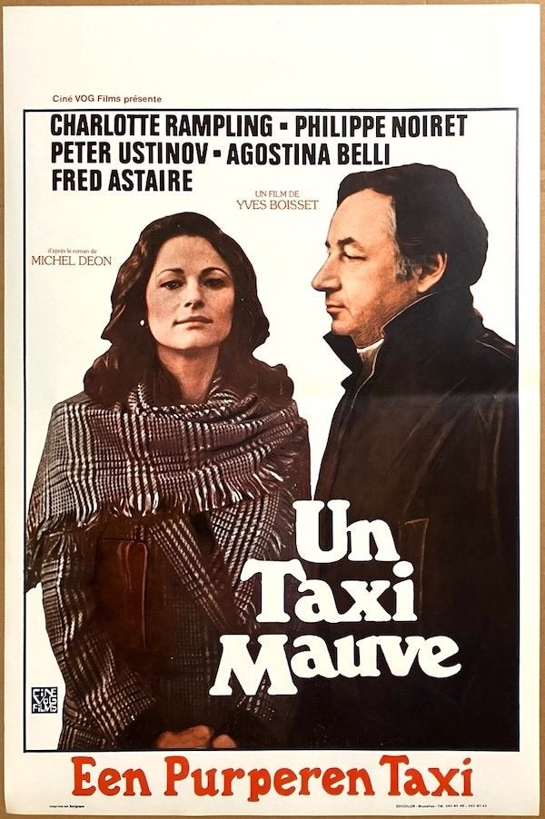 Un taxi mauve (1977) - Originele filmposter, Ophalen of Verzenden, Zo goed als nieuw, A1 t/m A3, Film en Tv