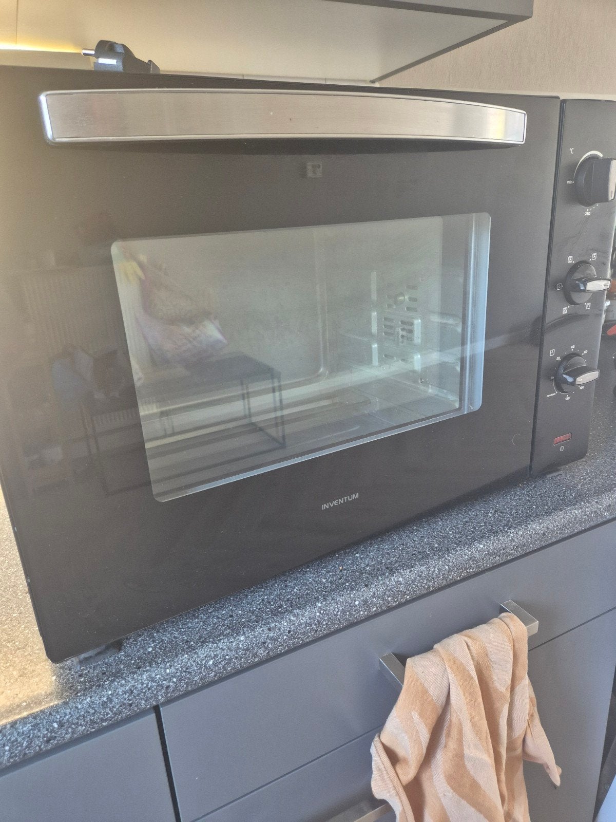 Inventum vrijstaande oven met rooster, Gebruikt, Oven, Ophalen of Verzenden, Inventum