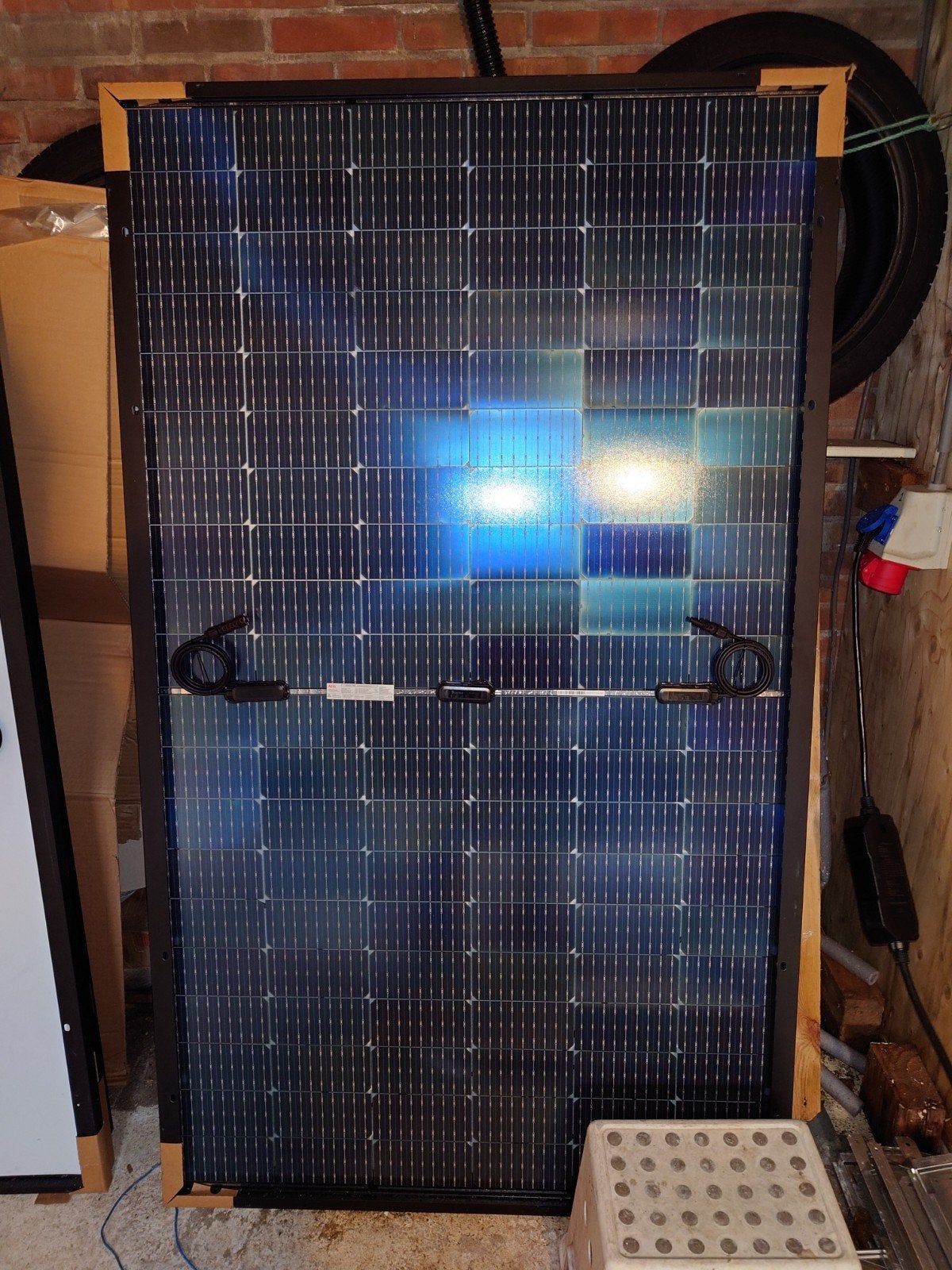 Bifacial AEG Zonnepaneel - 370W Monokristallijn, Doe-het-zelf en Verbouw, Ophalen, Nieuw