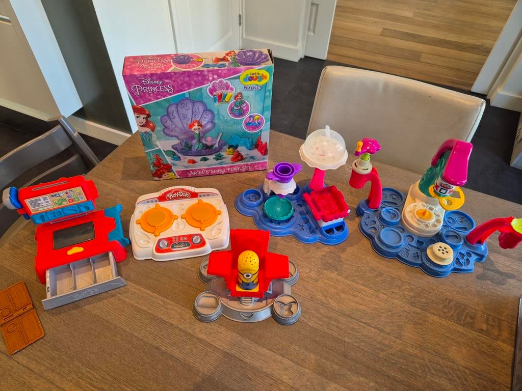 Play-Doh klei speelsets met accessoires, Ophalen of Verzenden, Gebruikt