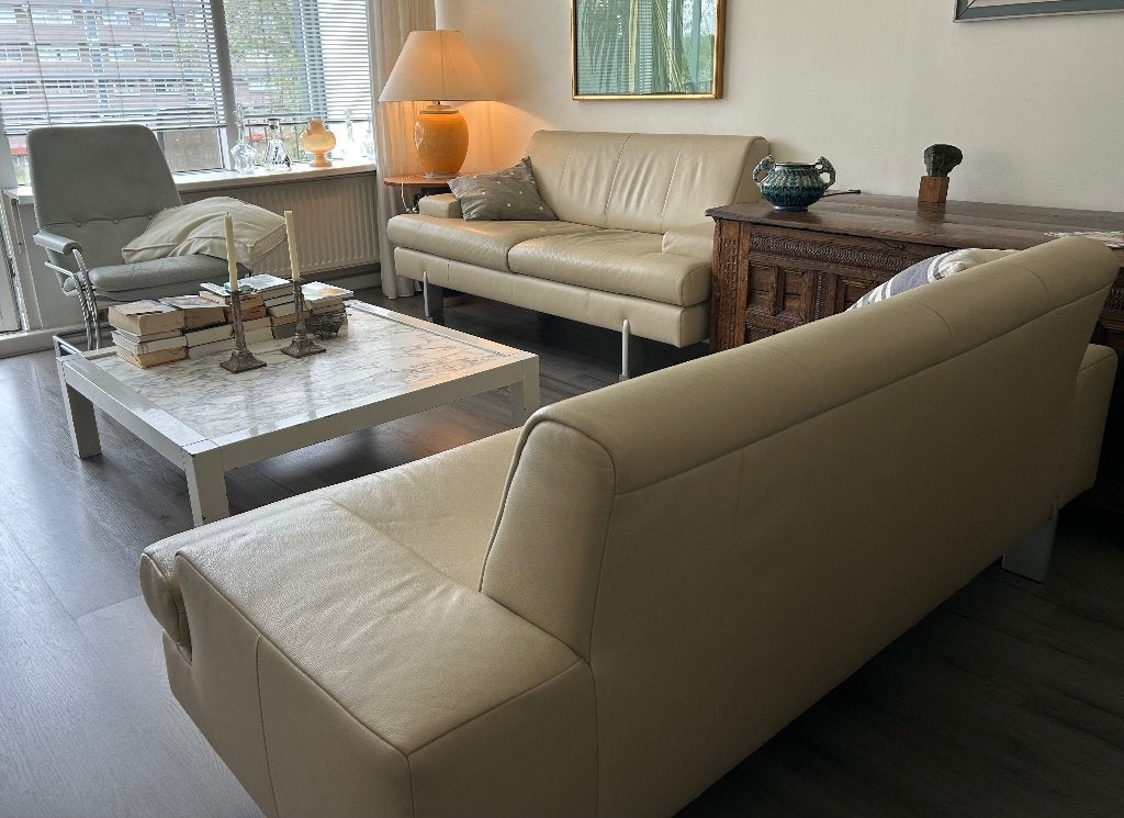 Twee Rolf Benz AK 644 Banken Plus Hocker, Huis en Inrichting, Ophalen, Gebruikt, 150 tot 200 cm, Tweepersoons