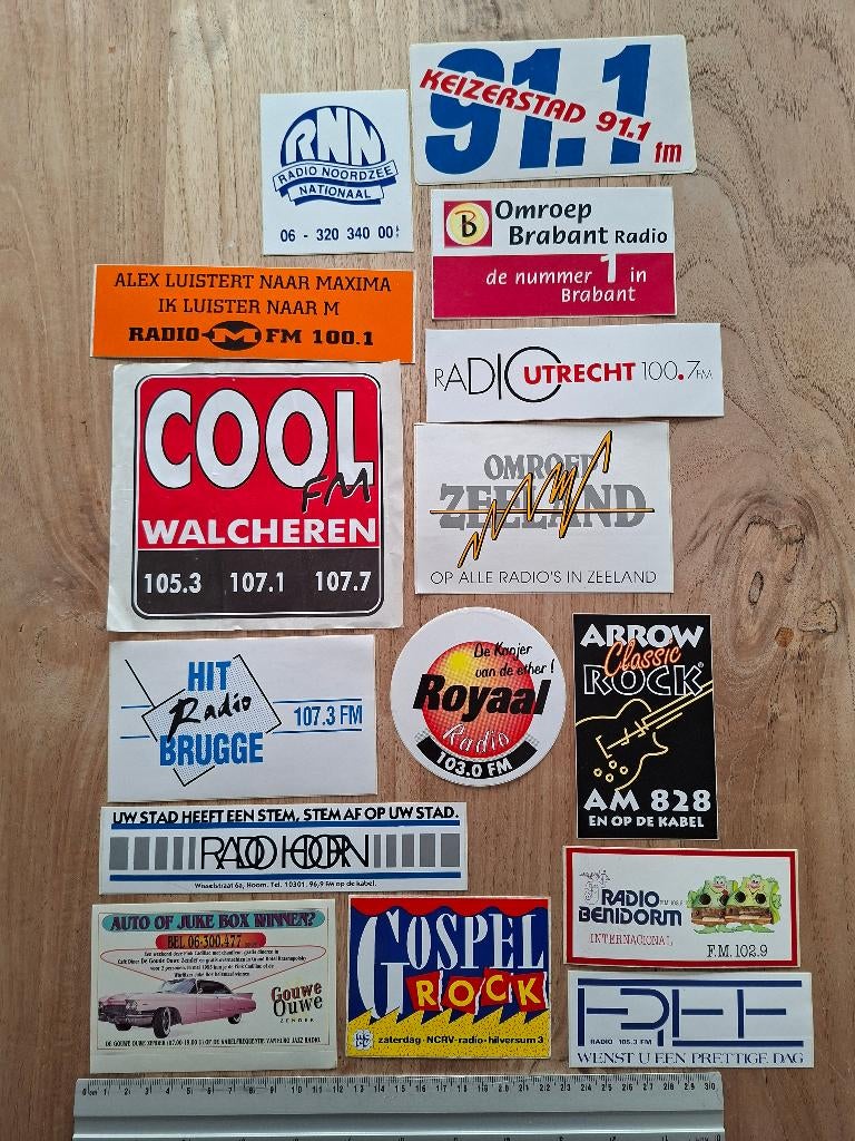 Stickers lokale radio stations, Ophalen of Verzenden, Zo goed als nieuw, Film, Tv of Omroep