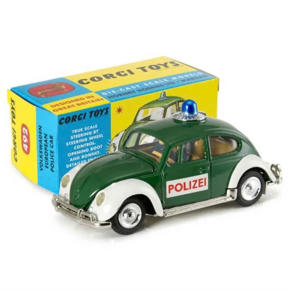 Volkswagen VW Kever Duitse Polizei Corgi NEW 1/44 ref. 492, Verzenden, Nieuw, Auto, Corgi