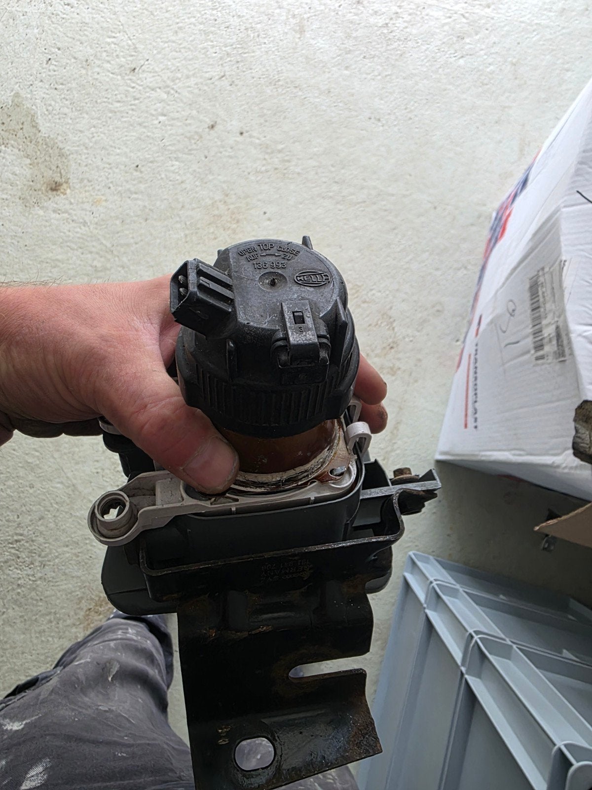 golf 2 originele  mistlamp hella  g60 vr6 gti rechts 16v, Ophalen of Verzenden, Gebruikt, Volkswagen