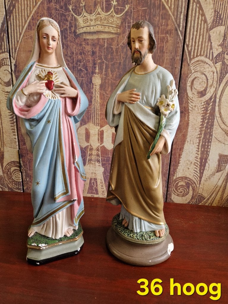 beelden Jozef en Maria, Ophalen of Verzenden