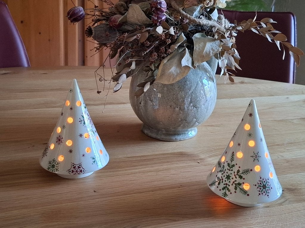 Porseleinen kerstboom sfeerlicht 14 cm * Villeroy & Boch, Ophalen of Verzenden, Zo goed als nieuw, Porselein, Overige typen