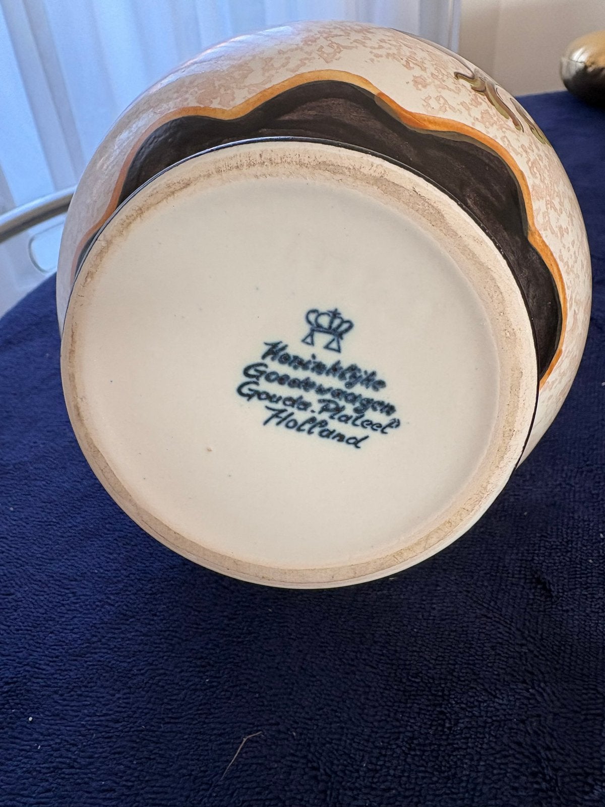 Vintage schenkkan koninklijke Goedewaagen (gouda plateel ), Ophalen of Verzenden
