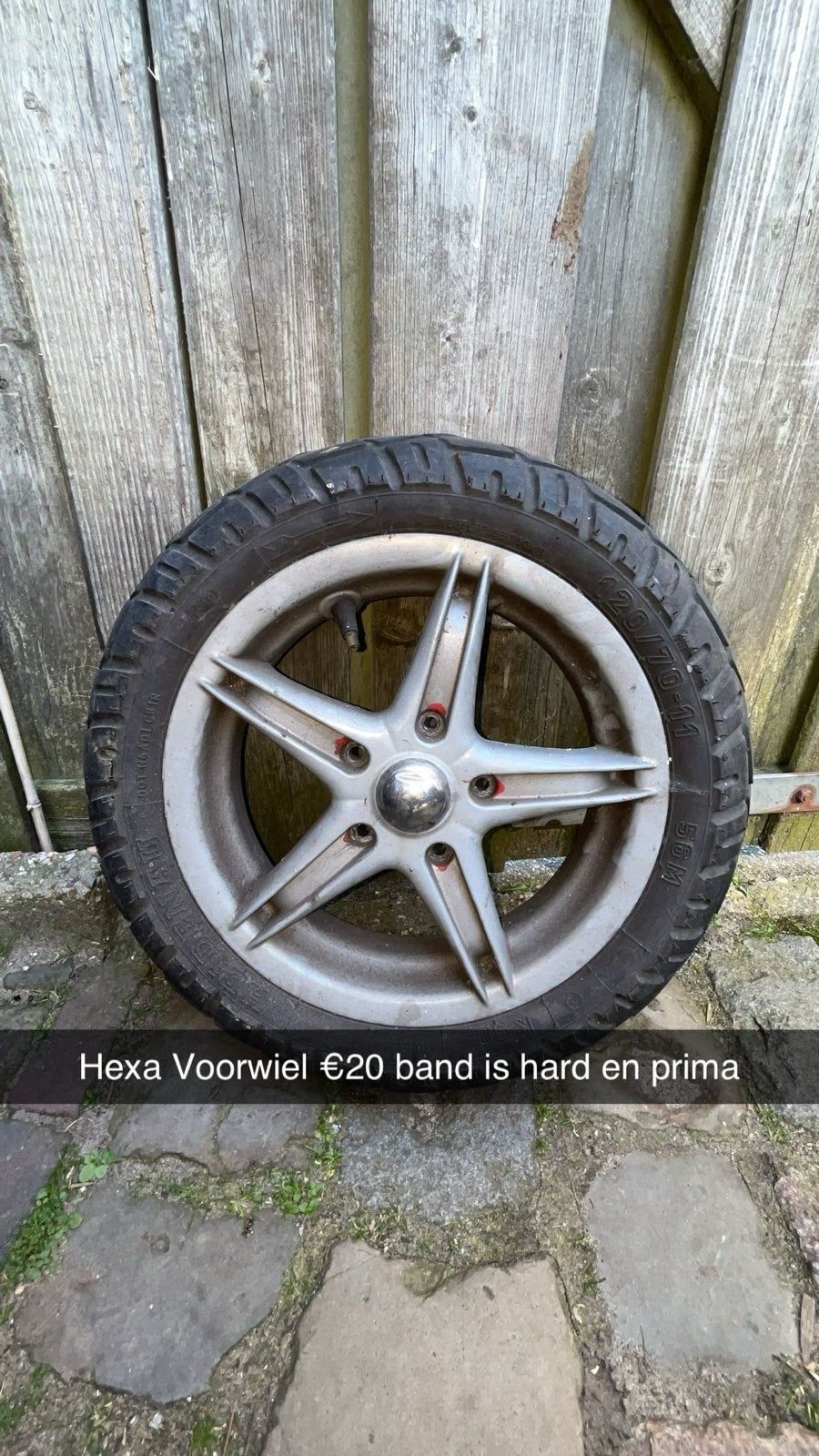 Hexa Voorwiel met band hard prima profiel, Ophalen, Gebruikt, Frame, Piaggio