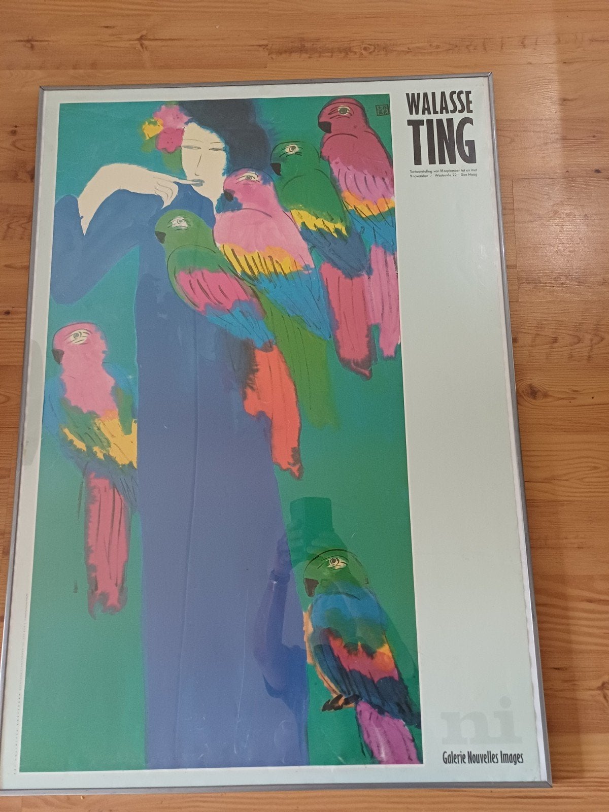 Prachtige Vintage Poster Walasse Ting (1983), Antiek en Kunst, Ophalen