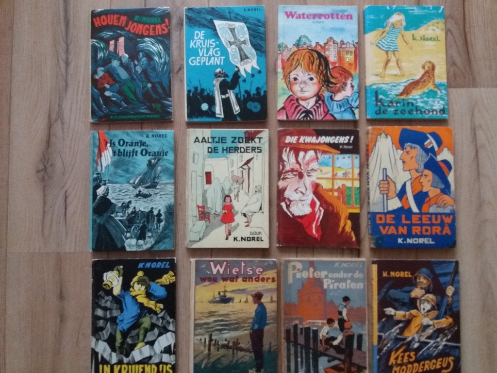 12 verschillende kinderboekjes van de schrijver : K. Norel., Ophalen of Verzenden, Gelezen, K. Norel., Non-fictie