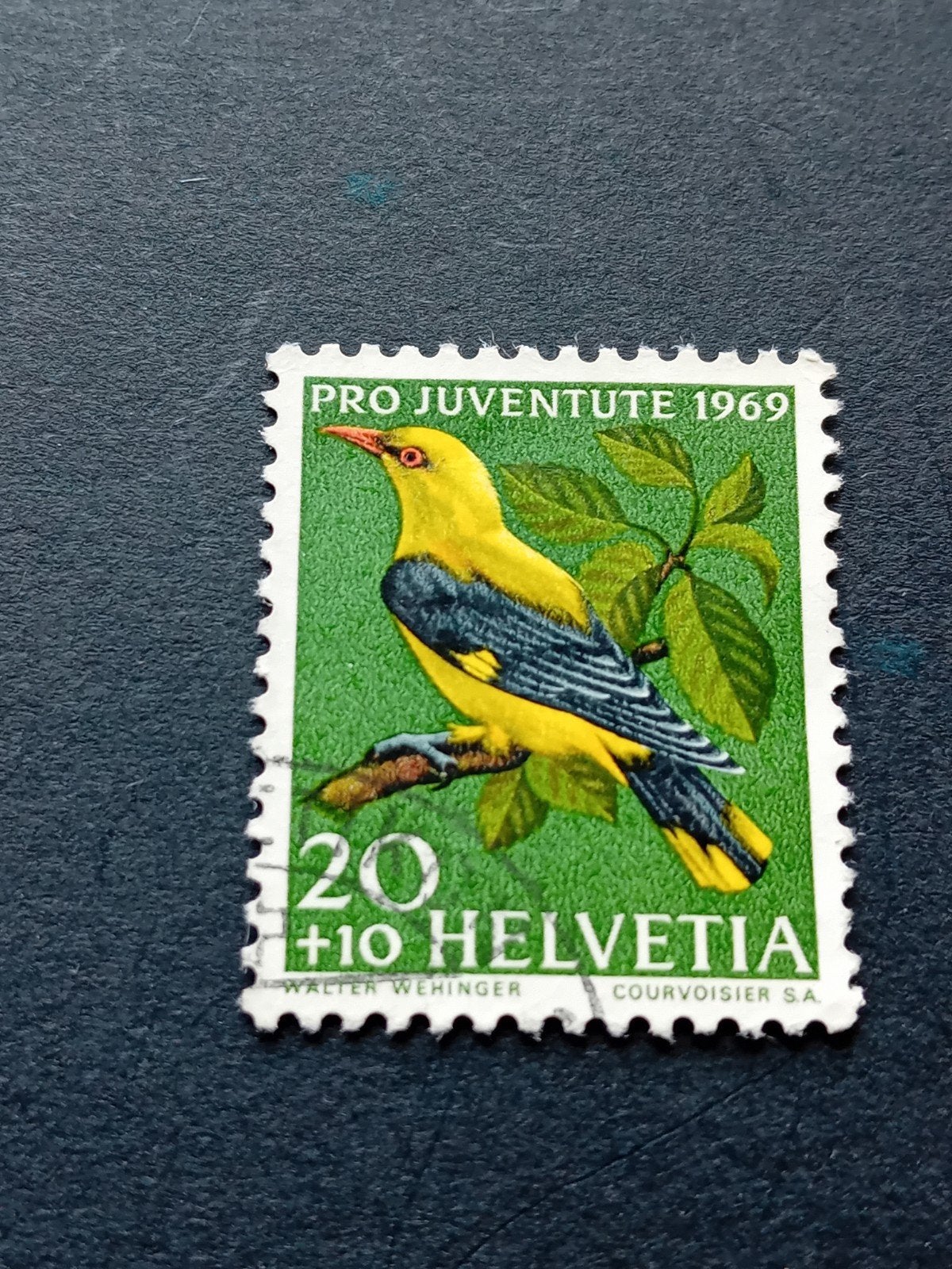 Zwitserse postzegel Pro Juventute 1969 - Wielewaal, Ophalen of Verzenden, Overige landen