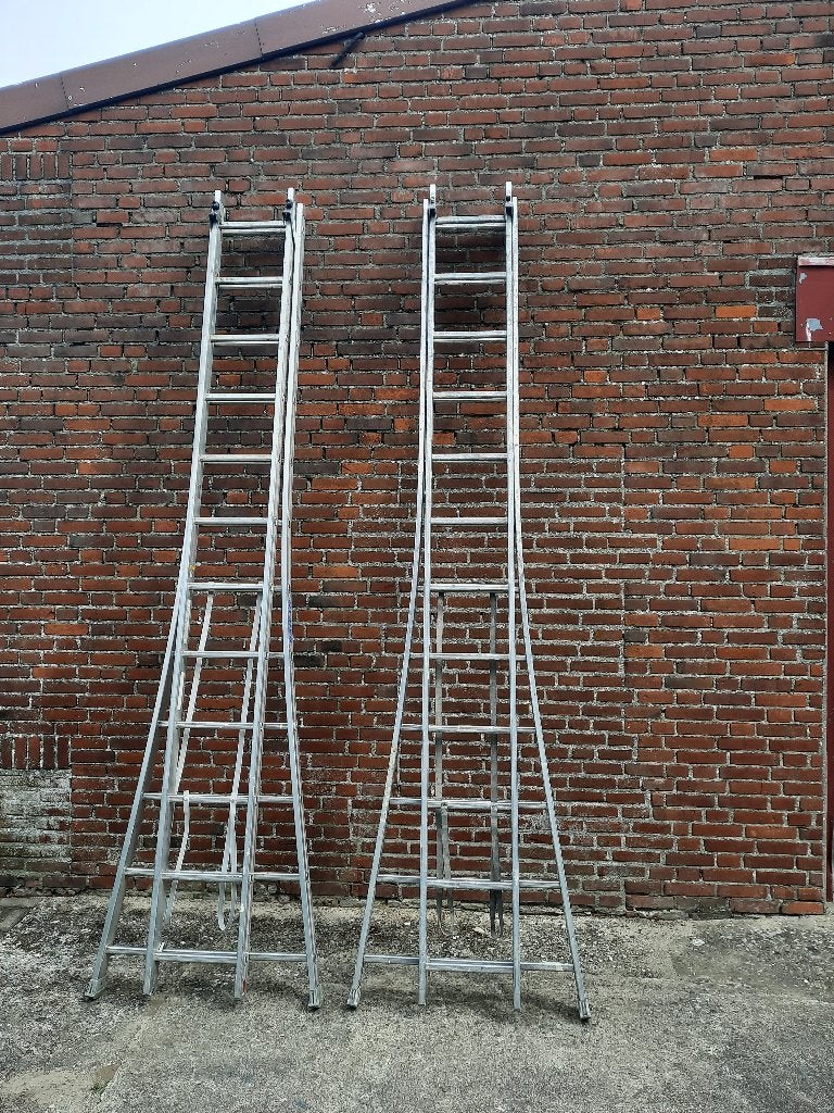 ladder, Ophalen, Gebruikt, Ladder, Opvouwbaar of Inschuifbaar