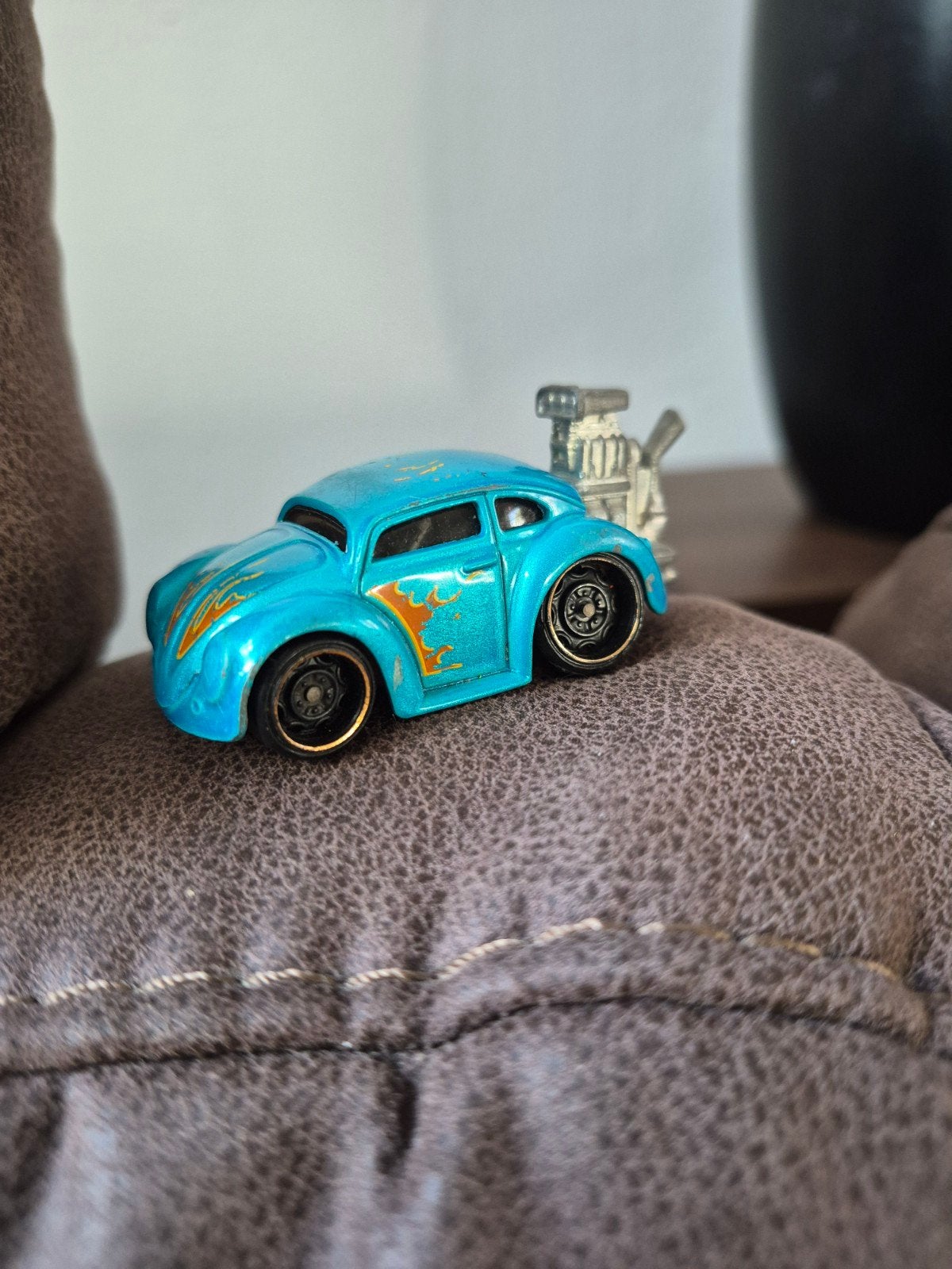 Hot Wheels Volkswagen Kever met vlammen, Ophalen of Verzenden, Gebruikt