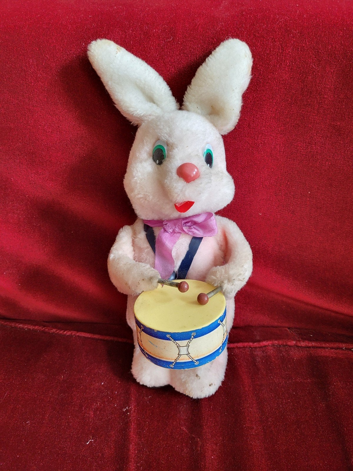 Vintage Roze Duracell Konijn met Trommel, Ophalen of Verzenden, Gebruikt, Jongen of Meisje