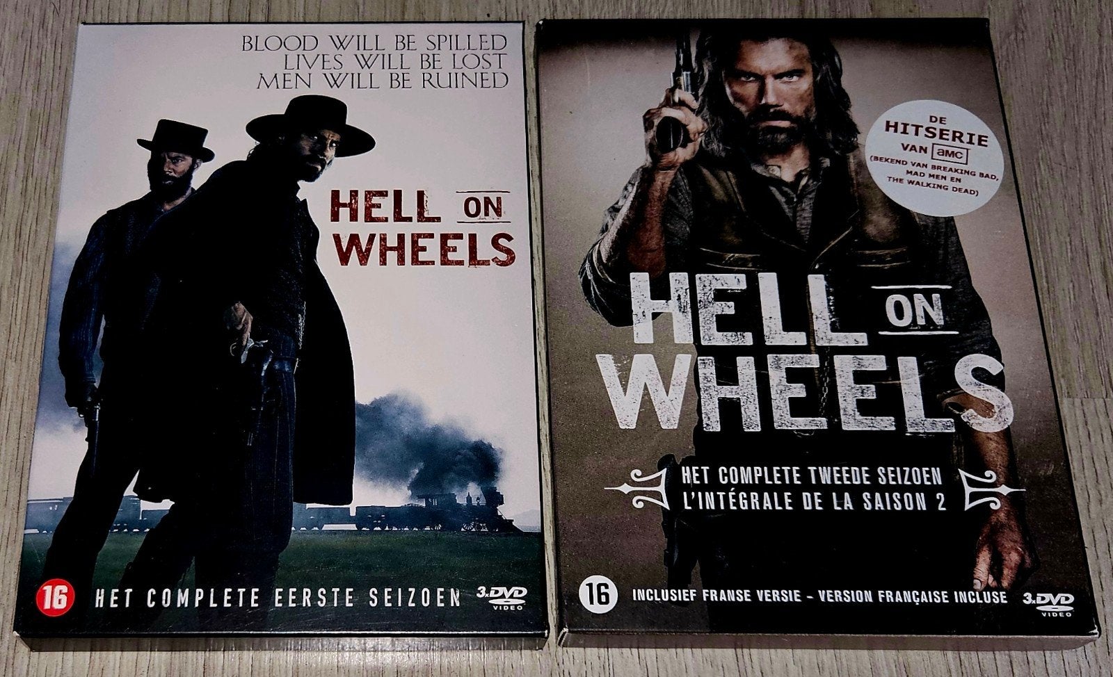 Hell on Wheels - Seizoen 1 & 2, Vanaf 16 jaar, Ophalen of Verzenden, Zo goed als nieuw, Frans