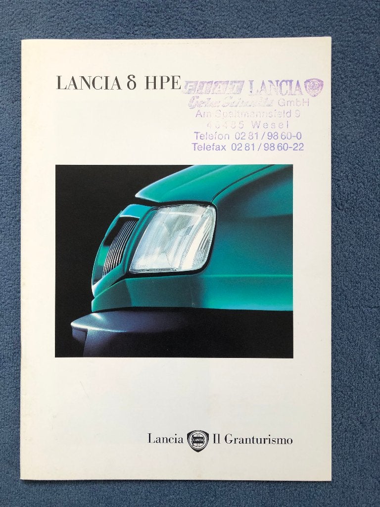 Lancia Delta HPE Duitse folder 1995, Nieuw, Ophalen of Verzenden, Overige merken, Lancia
