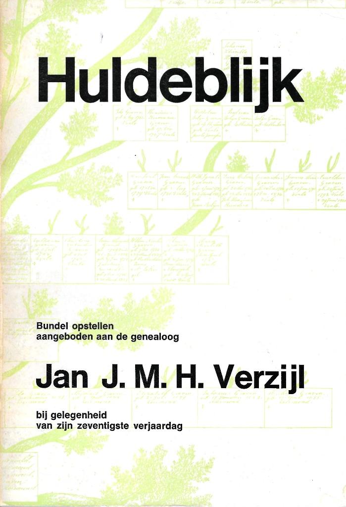 Huldeblijk Jan J.M.H. Verzijl, 20e eeuw of later, Nieuw, Diverse auteurs, Ophalen of Verzenden