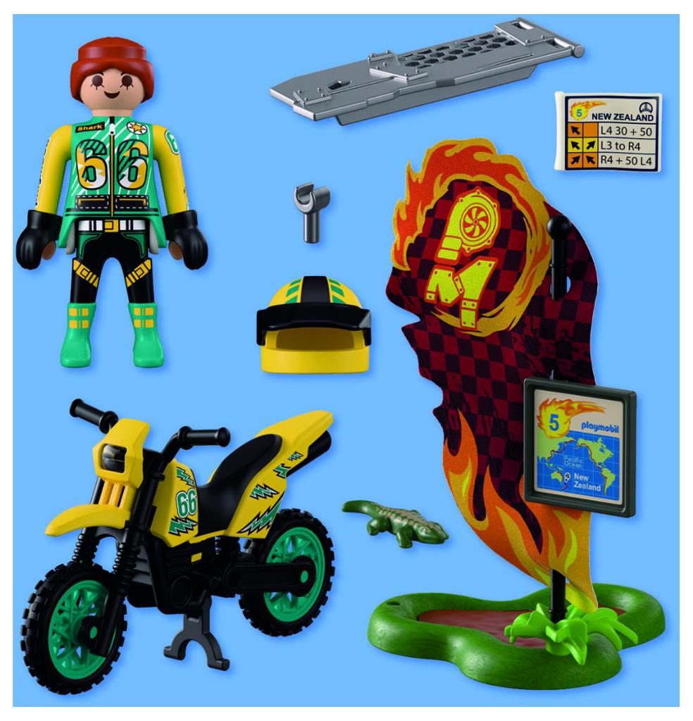PLAYMOBIL 72065 OffRoad Motorfiets 21 delig, Ophalen of Verzenden, Nieuw, Complete set