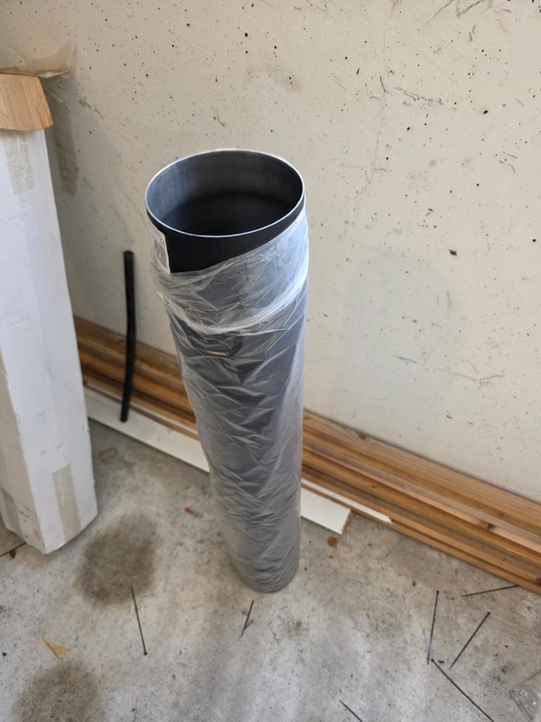 Kachelpijp zwart enkelwandig 150x1000x2  nieuw in doos, Huis en Inrichting, Kachels, Ophalen of Verzenden, Nieuw, Hout, Houtkachel