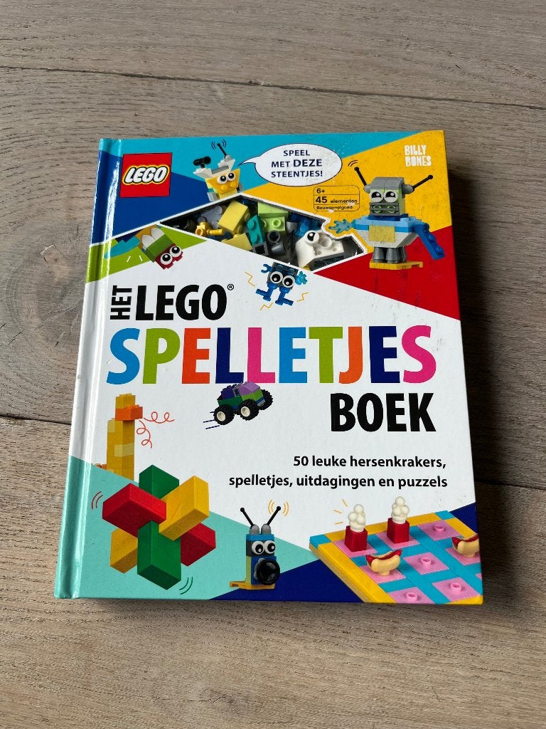 Lego spelletjesboek met zakje Lego, Compleet, Gebruikt, Overige thema's, Verzenden