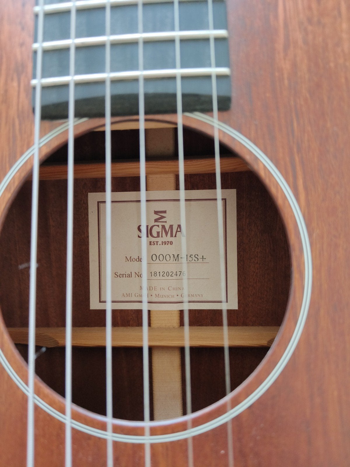 Sigma 000M-15S+ akoestische gitaar, Muziek en Instrumenten, Ophalen, Zo goed als nieuw, Western- of Steelstringgitaar