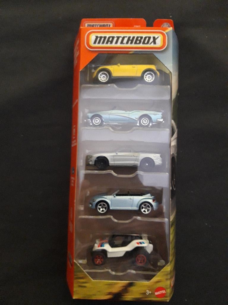 Matchbox 5-pack Mini Buick Mustang VW Beetle Baja Buggy, Ophalen of Verzenden, Nieuw, Auto