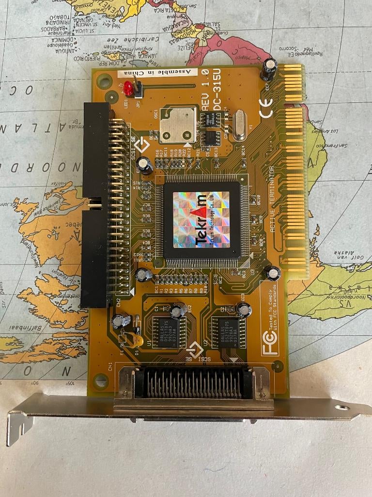 Oude PCI-SCSI-kaart (Tekram DC-315U), Computers en Software, Vintage Computers, Ophalen of Verzenden