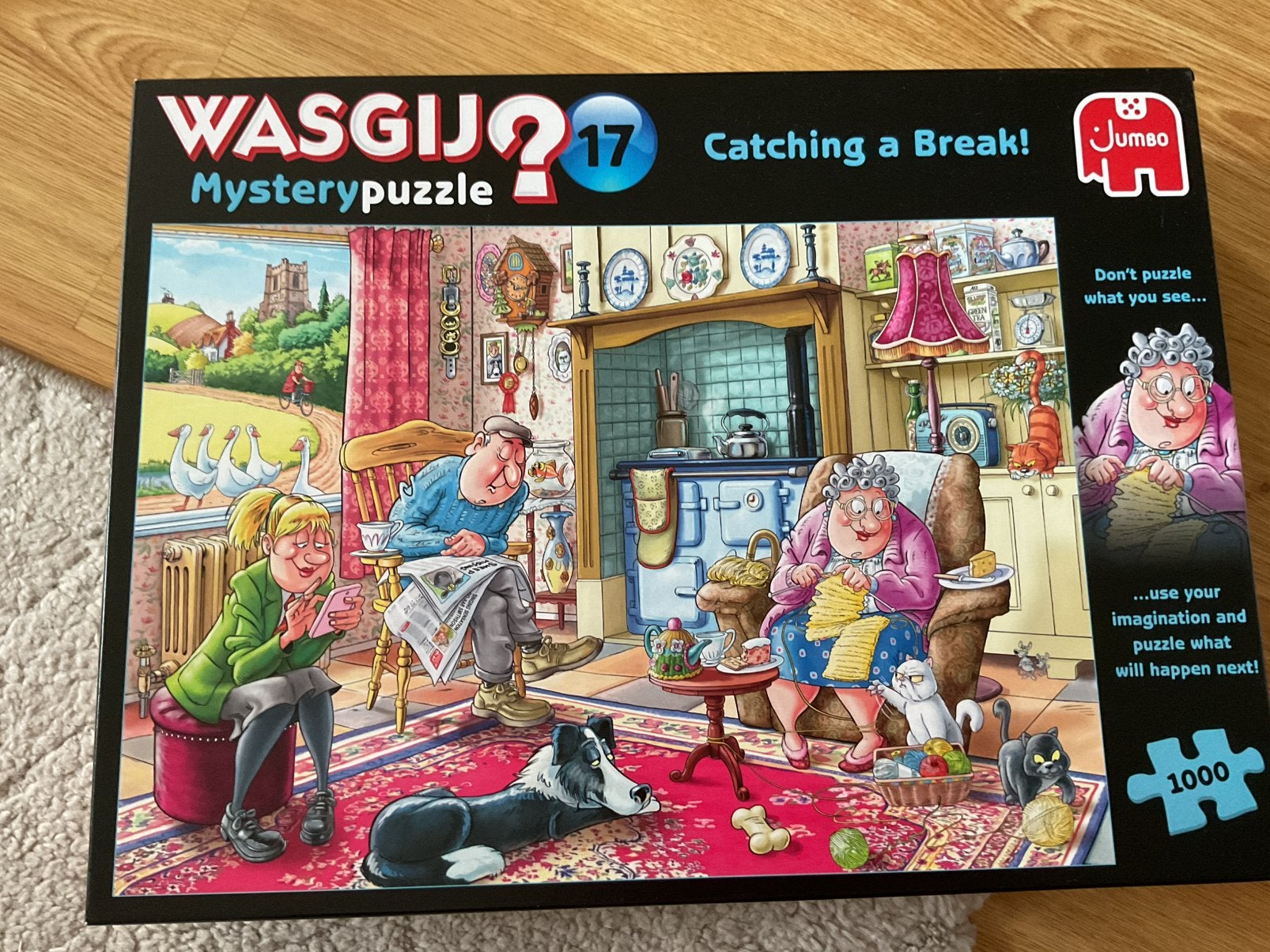 3x Wasgij puzzels. Rookvrij, Ophalen, 500 t/m 1500 stukjes, Zo goed als nieuw